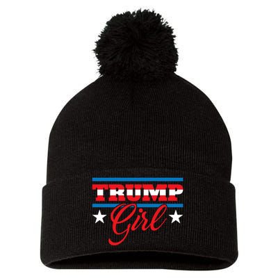 Trump Girl Reelect Donald Trump 2020 45 Pro Trump Gift Pom Pom 12in Knit Beanie