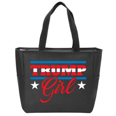 Trump Girl Reelect Donald Trump 2020 45 Pro Trump Gift Zip Tote Bag