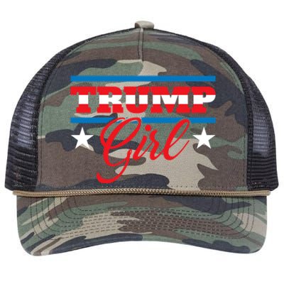 Trump Girl Reelect Donald Trump 2020 45 Pro Trump Gift Retro Rope Trucker Hat Cap