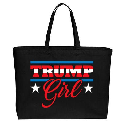 Trump Girl Reelect Donald Trump 2020 45 Pro Trump Gift Cotton Canvas Jumbo Tote