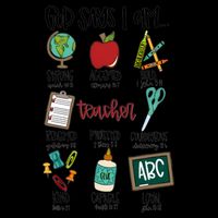 Teacher God Says I Am Teacher Bible Verse Backpack