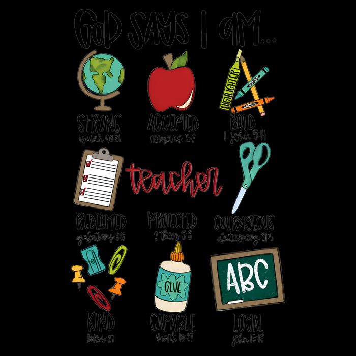 Teacher God Says I Am Teacher Bible Verse Backpack