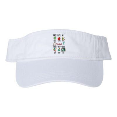 Teacher God Says I Am Teacher Bible Verse Visor