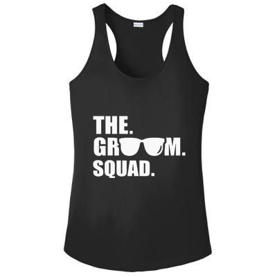 The Groom Squad Bachelor Party Ladies PosiCharge Competitor Racerback Tank