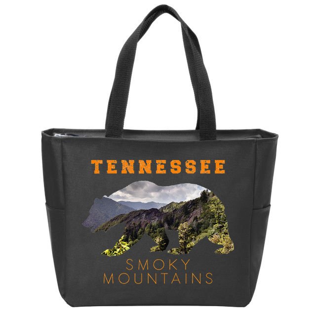 Tennessee Great Smoky Mountains Zip Tote Bag