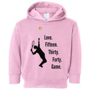 Tennis Game Score Toddler Hoodie