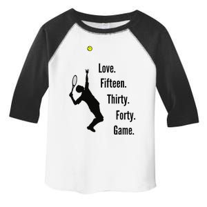 Tennis Game Score Toddler Fine Jersey T-Shirt