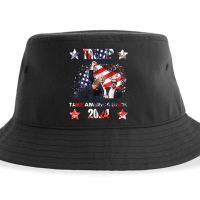 Trump Getting Shot 2024 Sustainable Bucket Hat