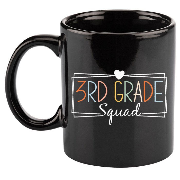 Third Grade Squad Teachers 3rd Grade Back to School 11oz C Handle Ceramic Mug