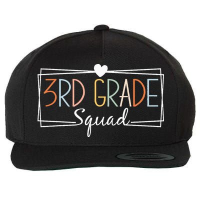 Third Grade Squad Teachers 3rd Grade Back to School Wool Snapback Cap
