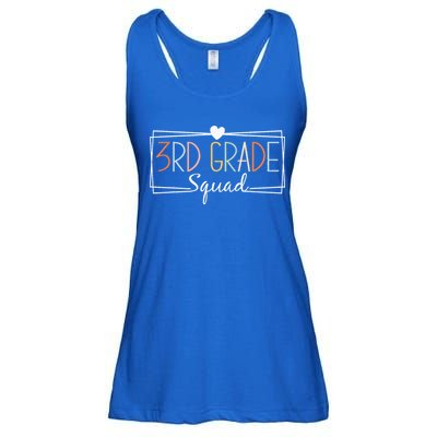 Third Grade Squad Teachers 3rd Grade Back to School Ladies Essential Flowy Tank