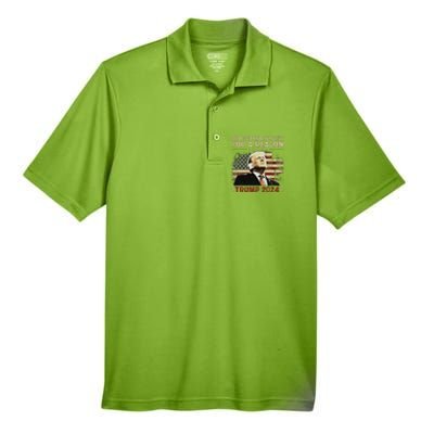 Trump God Spared My Life For A Reason Save Restore America Men's Origin Performance Pique Polo