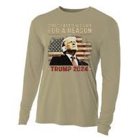 Trump God Spared My Life For A Reason Save Restore America Cooling Performance Long Sleeve Crew