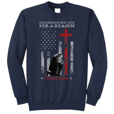 Trump God Spared My Life For A Reason Save Restore America Sweatshirt