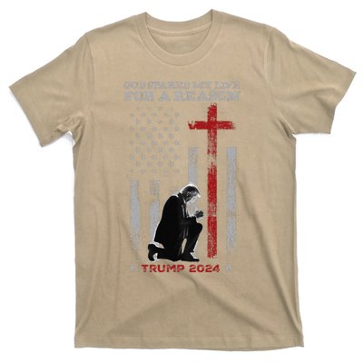 Trump God Spared My Life For A Reason Save Restore America T-Shirt