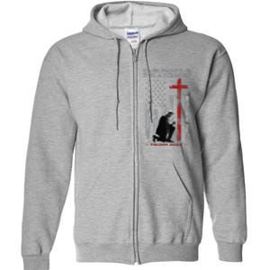 Trump God Spared My Life For A Reason Save Restore America Full Zip Hoodie