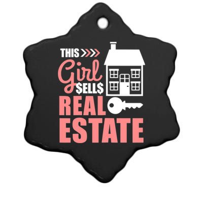 This Girl Sells Real Estate Real Estate Agent Ceramic Star Ornament