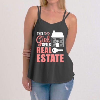 This Girl Sells Real Estate Real Estate Agent Women's Strappy Tank