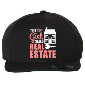 This Girl Sells Real Estate Real Estate Agent Wool Snapback Cap