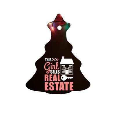 This Girl Sells Real Estate Real Estate Agent Ceramic Tree Ornament