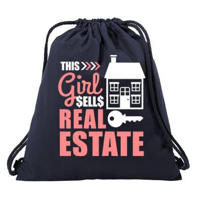 This Girl Sells Real Estate Real Estate Agent Drawstring Bag