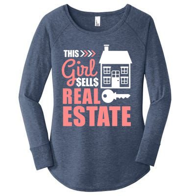 This Girl Sells Real Estate Real Estate Agent Women's Perfect Tri Tunic Long Sleeve Shirt