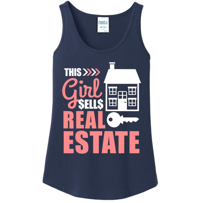 This Girl Sells Real Estate Real Estate Agent Ladies Essential Tank