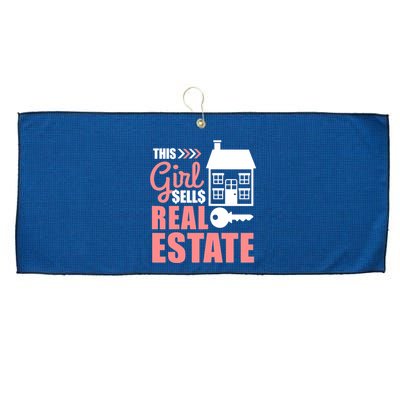 This Girl Sells Real Estate Real Estate Agent Large Microfiber Waffle Golf Towel