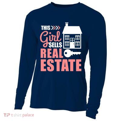 This Girl Sells Real Estate Real Estate Agent Cooling Performance Long Sleeve Crew