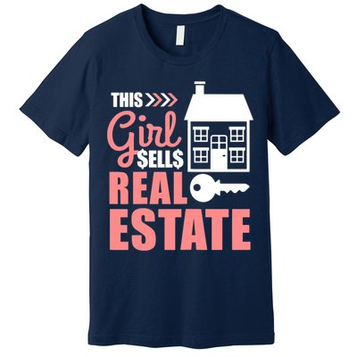 This Girl Sells Real Estate Real Estate Agent Premium T-Shirt