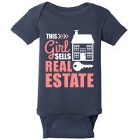 This Girl Sells Real Estate Real Estate Agent Baby Bodysuit