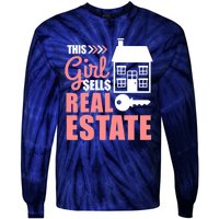 This Girl Sells Real Estate Real Estate Agent Tie-Dye Long Sleeve Shirt