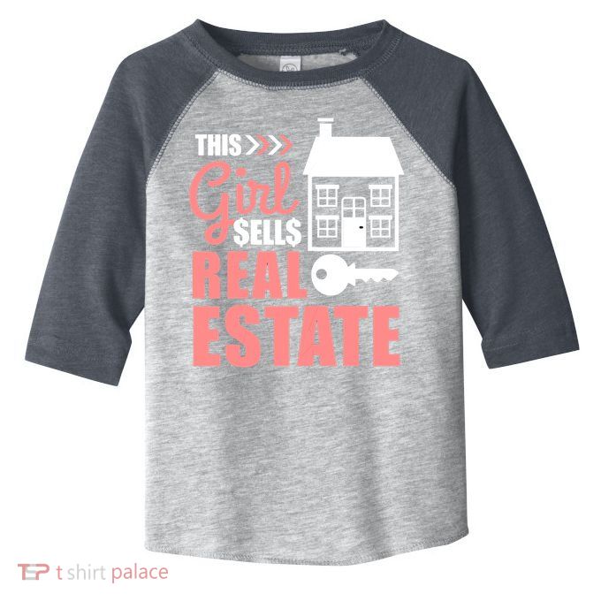 This Girl Sells Real Estate Real Estate Agent Toddler Fine Jersey T-Shirt