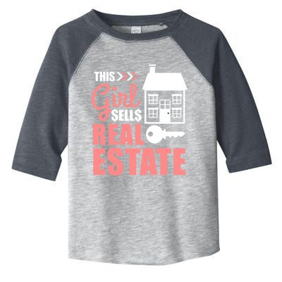 This Girl Sells Real Estate Real Estate Agent Toddler Fine Jersey T-Shirt