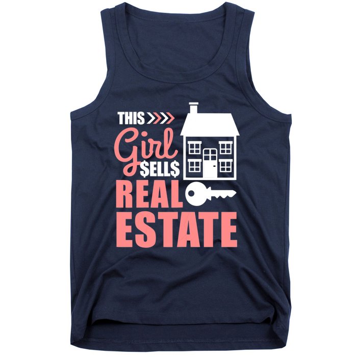 This Girl Sells Real Estate Real Estate Agent Tank Top