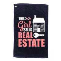 This Girl Sells Real Estate Real Estate Agent Platinum Collection Golf Towel