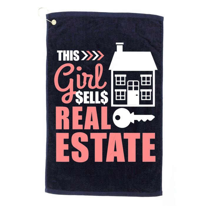 This Girl Sells Real Estate Real Estate Agent Platinum Collection Golf Towel