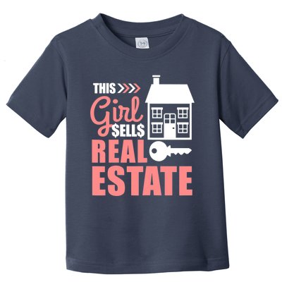 This Girl Sells Real Estate Real Estate Agent Toddler T-Shirt