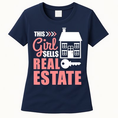 This Girl Sells Real Estate Real Estate Agent Womens T-Shirt