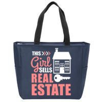 This Girl Sells Real Estate Real Estate Agent Zip Tote Bag