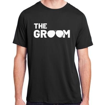 The Groom Squat Bachelor Supplies Party Wedding Adult ChromaSoft Performance T-Shirt