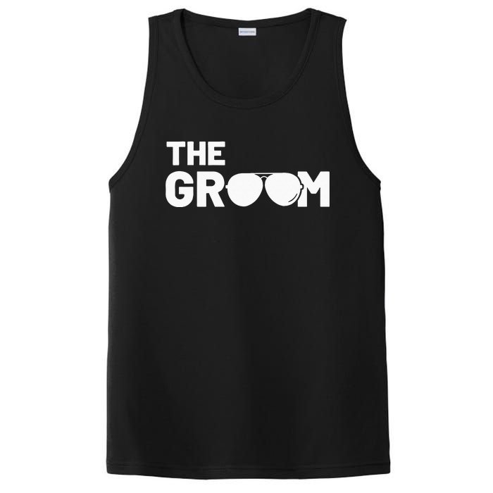 The Groom Squat Bachelor Supplies Party Wedding PosiCharge Competitor Tank