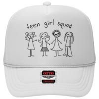 Teen Girl Squad High Crown Mesh Back Trucker Hat