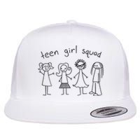 Teen Girl Squad Flat Bill Trucker Hat