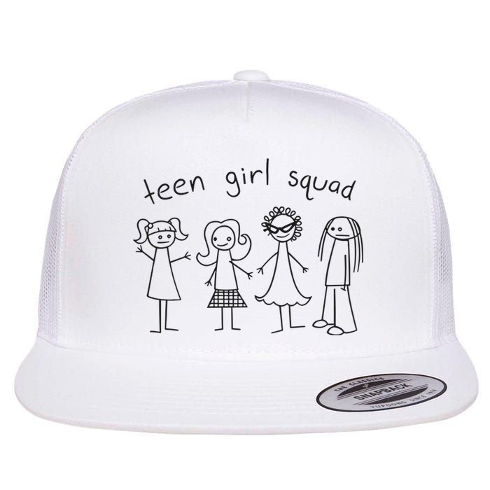 Teen Girl Squad Flat Bill Trucker Hat