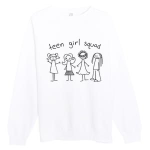 Teen Girl Squad Premium Crewneck Sweatshirt