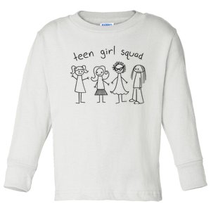 Teen Girl Squad Toddler Long Sleeve Shirt