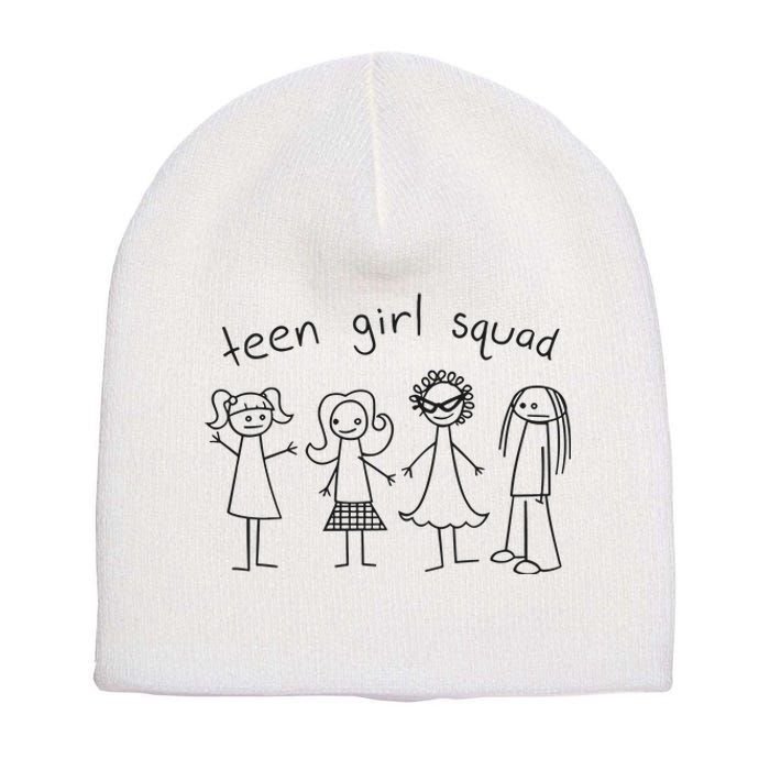 Teen Girl Squad Short Acrylic Beanie