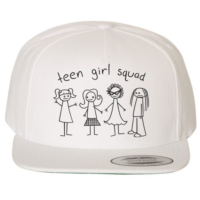 Teen Girl Squad Wool Snapback Cap