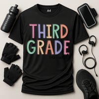 Third Grade Squad Teachers Kid 3rd Grade Back to School Cooling Performance Crew T-Shirt
